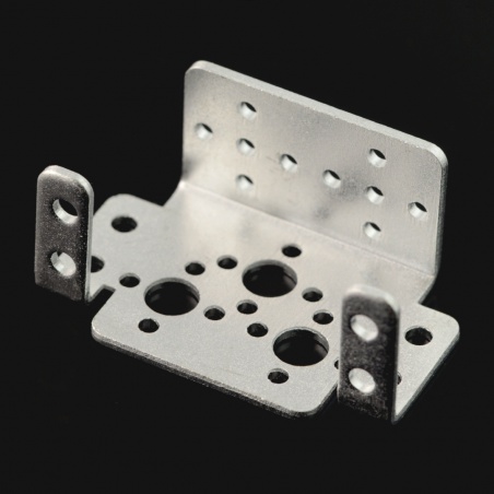 Aluminiowy uchwyt do serwa Feetech FK-MB-001 - srebrny Aluminiowy uchwyt do serwa Feetech FK-MB-001 - srebrny