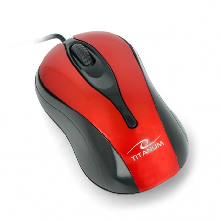 Mysz optyczna Esperanza TM-103R czerwona USB Hornet Titanium Mysz optyczna Esperanza TM-103R czerwona USB Hornet Titanium