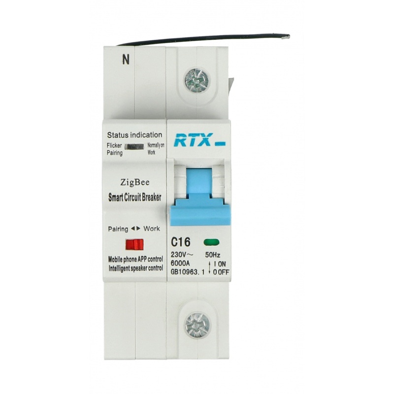 Rozłącznik prądu Zigbee Tuya RTX ZCB16-1P 16A