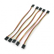 Przewód żeńsko-żeński 4 pin - 20cm - 5 szt.