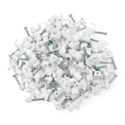 Uchwyt do przewodów 3.5mm biały - 100szt.