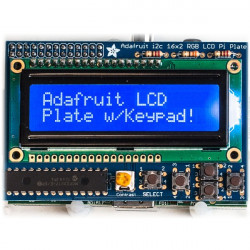 Niebieski negatyw 2x16 LCD + klawiatura Kit dla Raspberry Pi -