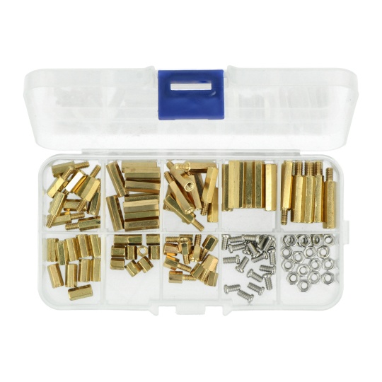 Латунні дистанційні втулки - різні розміри M3 - комплект із 120 штук.