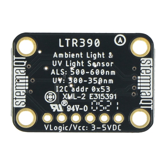 LTR390 - Датчик ультрафіолетового випромінювання - STEMMA QT / Qwiic - для Arduino та Raspberry Pi - Adafruit 4831