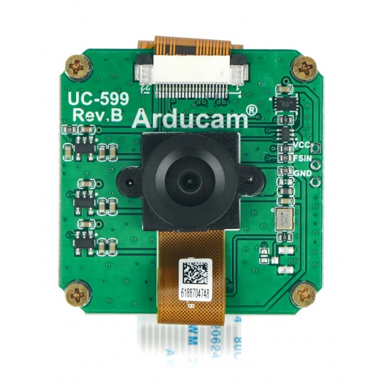 OV9281 1-мегапіксельна камера з глобальним затвором та об'єктивом M12 для Nvidia Jetson Nano - NoIR - монохромна - Arducam B0223