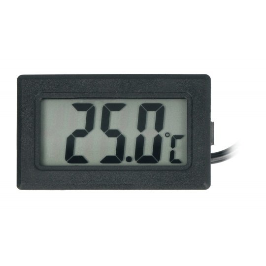 Панельний термометр з РК-дисплеєм від -50 до 110 градусів Цельсія та вимірювальним зондом - 5 м