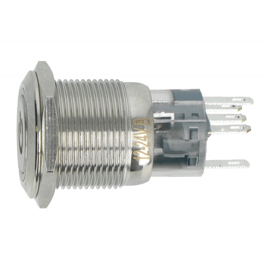 Моностабільний перемикач ON-OFF - плоский - синій - 12 В