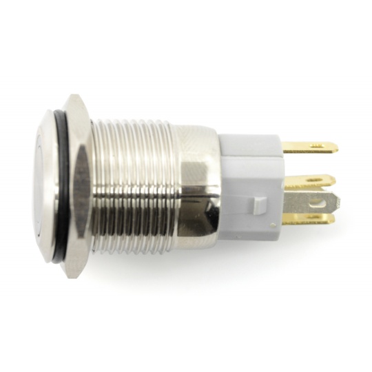 Бістабільний перемикач ON-OFF - PBW-16AP - 2A/250V - плоский червоний круглий