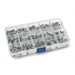 Zestaw tranzystorów bipolarnych NPN i PNP TO-92 - 15 wartości - E49 - 300szt.