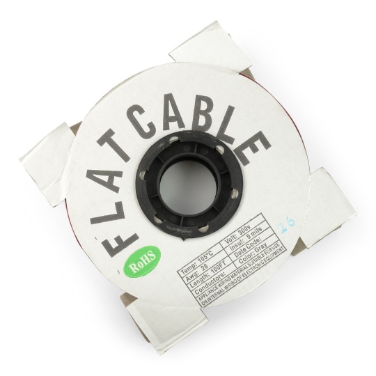 Стрічковий кабель 26 дротів сірого кольору, крок IDC 1,27 мм - рулон 30 м