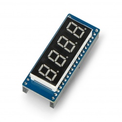 Wyświetlacz 8-segmentowy x4 - czerwony - SPI - do Raspberry Pi Pico...