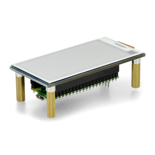 Електронний папір, дисплей E-Ink - 2.66 дюйма, 296x152 пікселів - SPI - чорний-білий-червоний - для Raspberry Pi Pico - Waveshare 