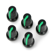 Gałka potencjometru RCL14 zielona - 6/14mm