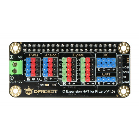Розширювач IO HAT - розширювач контактів для Raspberry Pi Zero/Zero W - DFRobot DFR0604