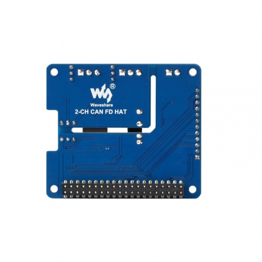 Розширювальний HAT CAN FD - 2-канальний ізольований розширювальний HAT CAN FD - для Raspberry Pi - Waveshare 17075