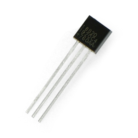 Czujnik temperatury DS18B20 - cyfrowy 1-wire THT
