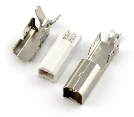 Wtyk USB typu B na przewód