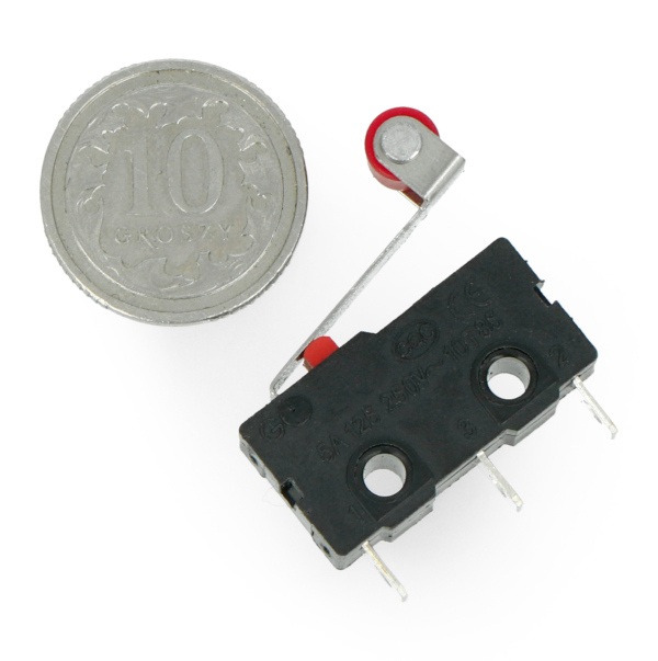 Wyłącznik czujnik krańcowy mini z rolką - WK625