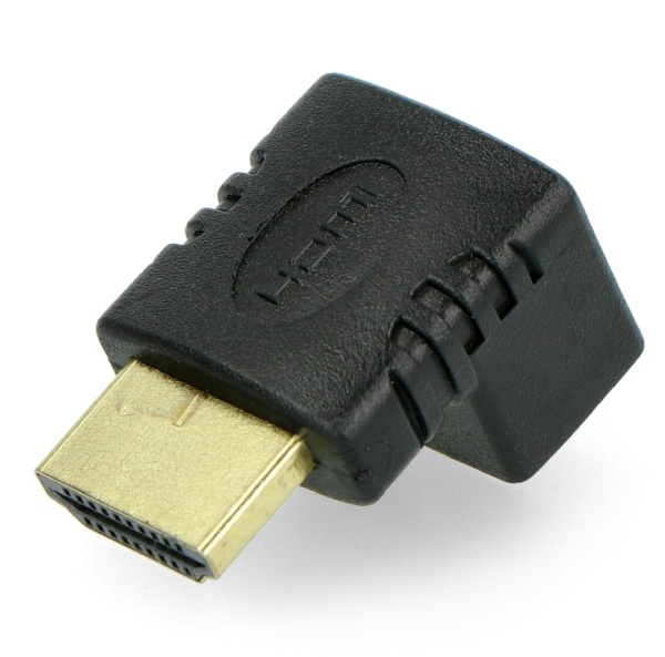 Przejściówka kątowa HDMI gniazdo - wtyk