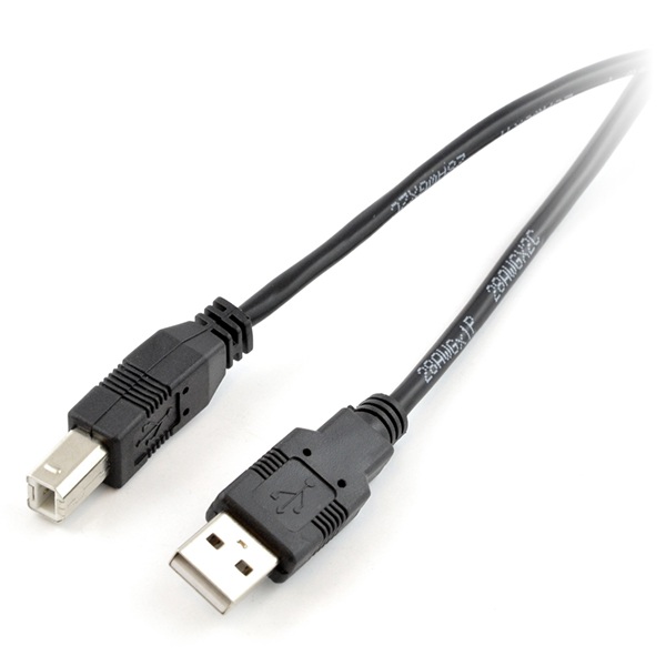 Przewód USB A - B - 1,8 m - czarny