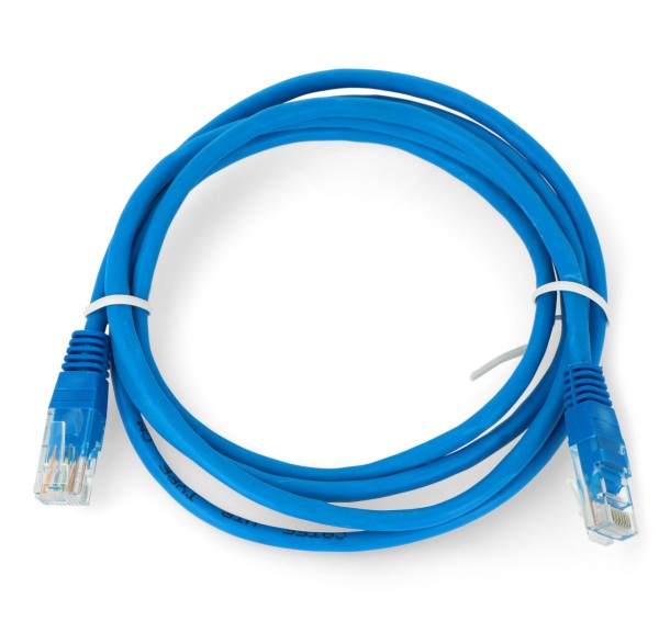 Przewód sieciowy Ethernet Patchcord UTP 5e 1,5m - niebieski