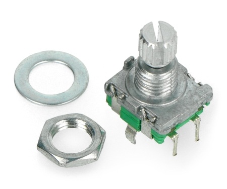 Enkoder z przyciskiem 20 impulsów 12mm - EC11 pionowy - 5szt.