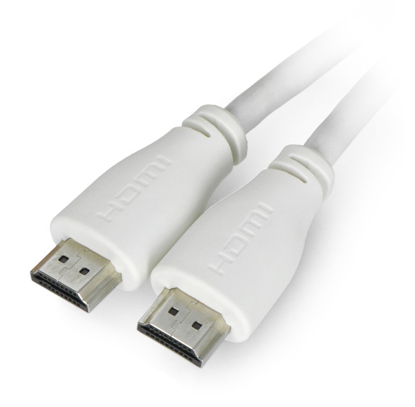 Przewód  HDMI 2.0 - dł. 2m - oficjalny dla Raspberry Pi - biały