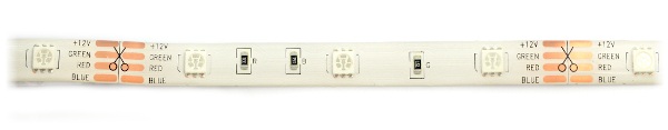 Pasek LED SMD5050 IP65 7,2W, 30 diod/m, 10mm, RGB - 5m