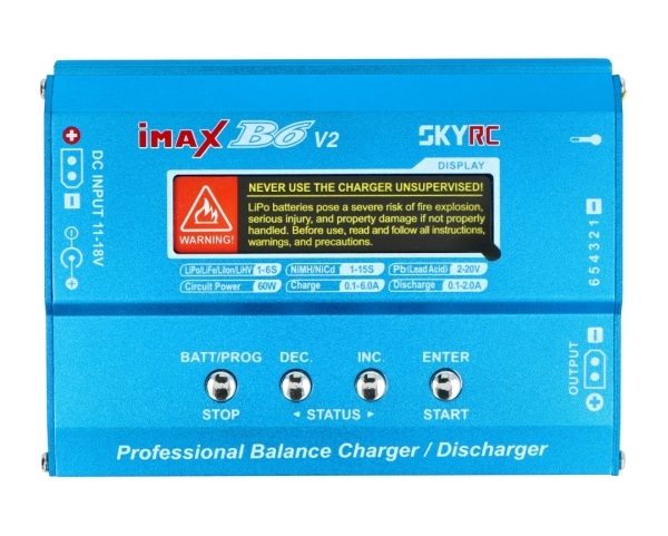 Ładowarka Li-Pol /Li-Ion /Li-Fe / Ni-Cd / Ni-MH z balanserem SkyRC IMAX B6 v2