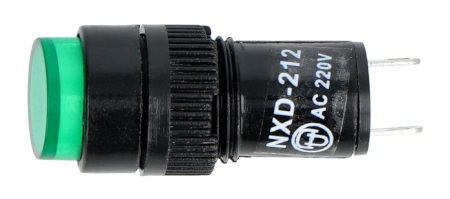 Kontrolka 230 V AC - 12 mm - zielona.