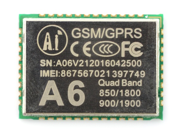 Układ GSM/GPRS A6 AI-Thinker - UART