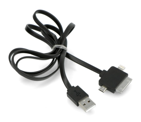 Rozgałęziacz USB 3w1 Blow - microUSB / Lightning / 30 pin