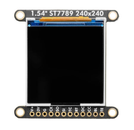 Wyświetlacz graficzny kolorowy TFT LCD 1,54'' 240x240px z czytnikiem microSD - ST7789 SPI - Adafruit 3787