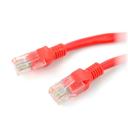 Przewód sieciowy Lanberg Ethernet Patchcord UTP 5e 2 m - czerwony