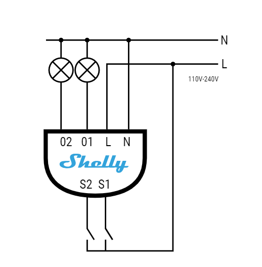 Shelly2 - Double Relay Switch