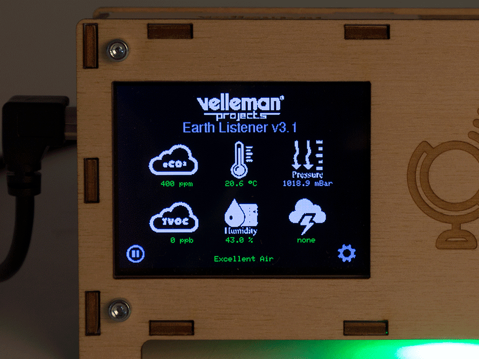 Earth Listener - stacja pogodowa - Velleman VM211 - złożony