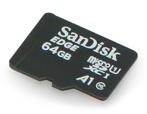 Karta pamięci SanDisk 64 GB z systemem Raspbian