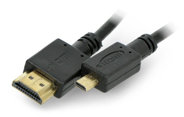 Przewód Gembird microHDMI - HDMI v2.0 - czarny 1,8m