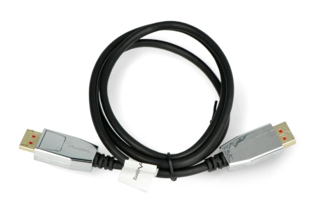Przewód DisplayPort M-M 20pin v1.4 8K Lanberg czarny - 1m