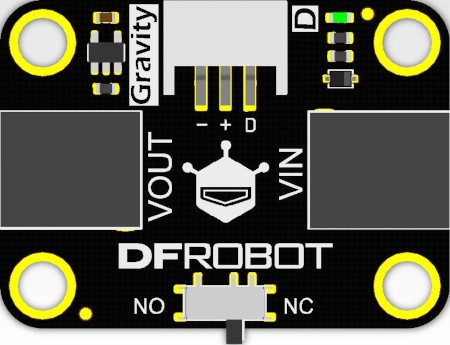 Opis wyprowadzeń przekaźnika od DFRobot.