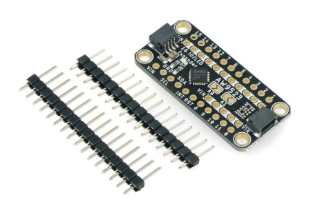 Ekspander wyprowadzeń GPIO I2C i sterownik diod LED od Adafruit.