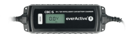 Ładowarka procesorowa, prostownik samochodowy automatyczny do akumulatora 6V/12V EverActive CBC-5