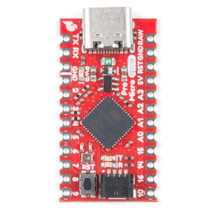 Pro Micro - USB-C - 5V/16MHz - ATmega32U4 - SparkFun DEV-15795.