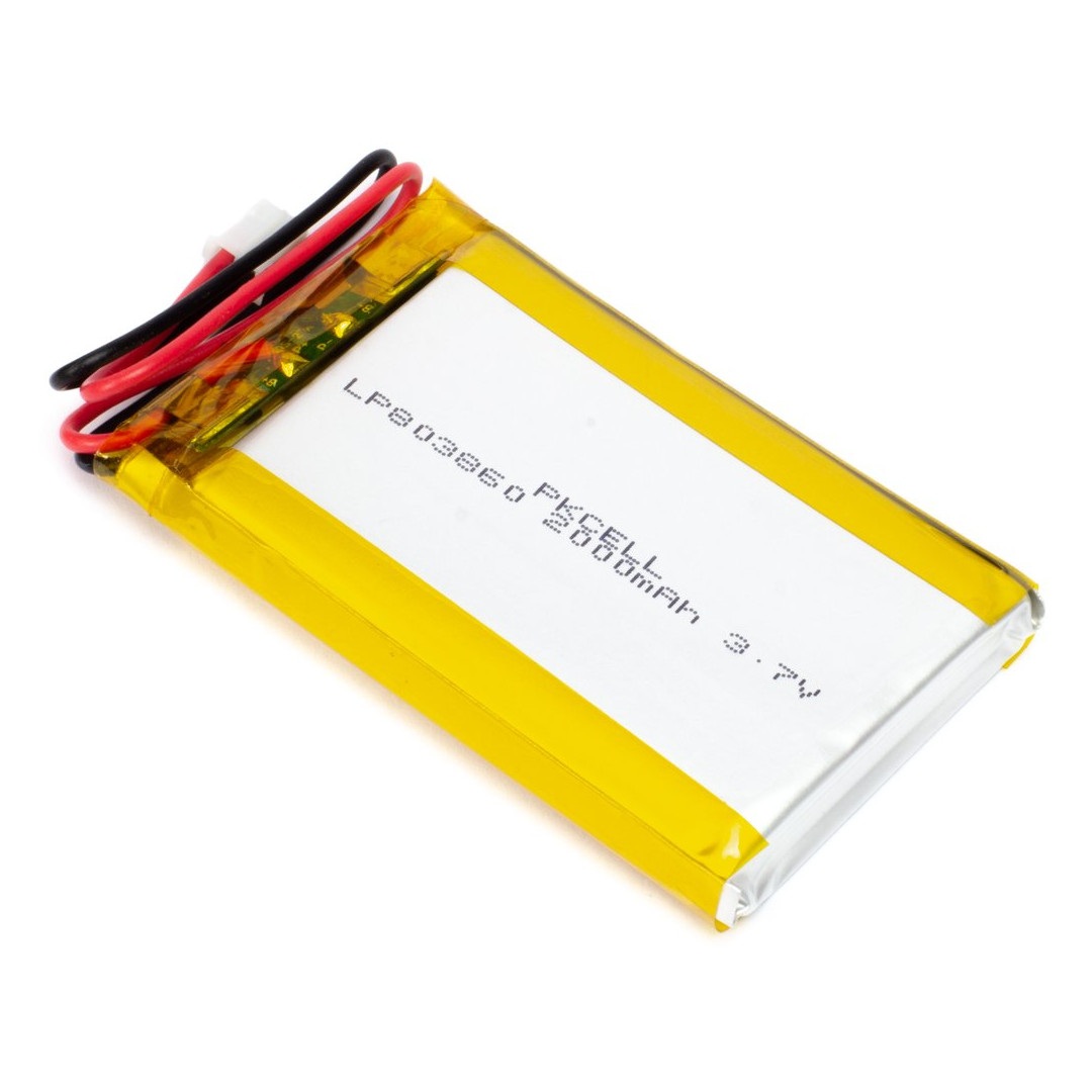 Akumulator Li-Pol PKCell Battery Pack 2000mAh 1S 3,7V - złącze 2-pin JST