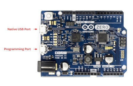 Arduino Zero z dwoma portami USB