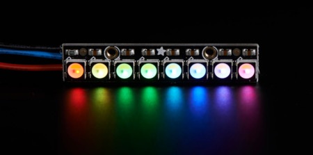 NeoPixel Stick - pasek LED 8 x RGBW 5050 - WS2812B / SK6812 - naturalna biel - Adafruit 2868.