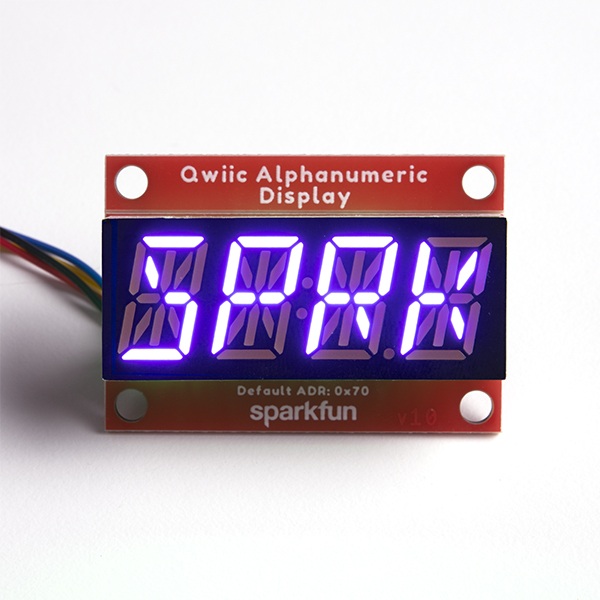 SparkFun Alphanumeric Display - wyświetlacz alfanumerycznych - fioletowy