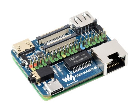 Przedmiotem sprzedaży jest nakładka Nano Base Board (B) - ekspander wyprowadzeń. Raspberry Pi Compute Module 4 Lite / eMMC należy nabyć oosbno.