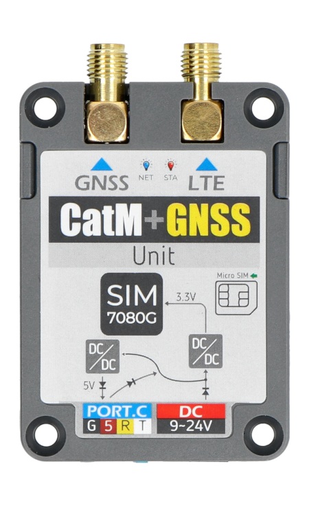Moduł IoT CAT-M / NB-IoT + GNSS SIM7080G - z anteną telekomunikacyjną - M5Stack U137.