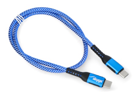 Przewód Akyga USB typ C - USB typ C niebieski